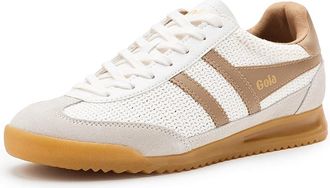 Gola Tornado Zephyr Womens Walking Shoes White/Light Caramel : 7.5 B - Medium, Leather