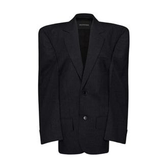 Balenciaga Pinstripe Wool Blazer