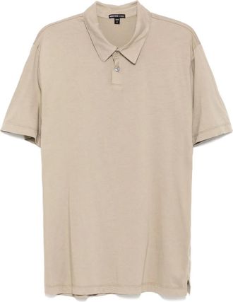James Perse Polo Lotus con effetto spazzolato - Grigio