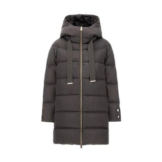 Herno A-Shape Donsjas - Dames - Mantels - Grijs - Maat: XL Poliester