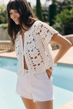 endless rose Crop Cardigan Top