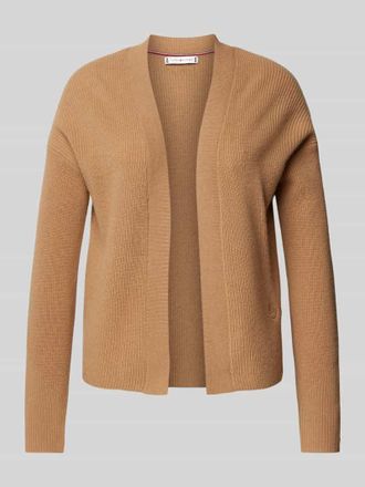 Tommy Hilfiger Loose Fit Cardigan aus Woll-Kaschmir-Mix in Camel, Größe XS