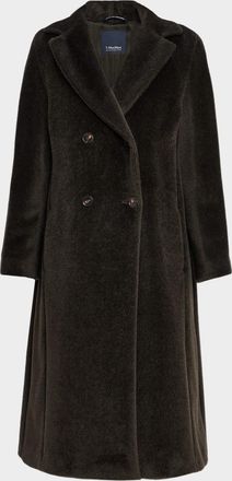 Max Mara Rosanna Fuzzy Alpaca-Wool Coat