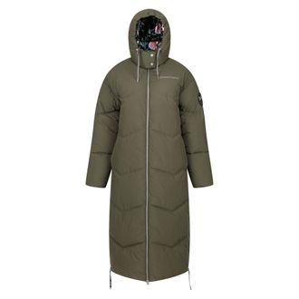 Regatta Womens/Ladies Christian Lacroix Milhaud Longline Puffer Jacket (Dark Khaki) - Size 18 UK