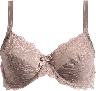 Chantelle Rive Gauche Full Coverage Underwire Bra in Bronzed Taupe Rose at Nordstrom, Size 36C