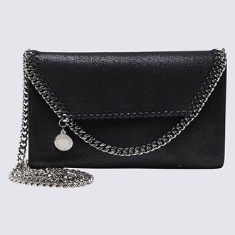 Stella McCartney Black Faux- Leather Falabella Crossbody Bag