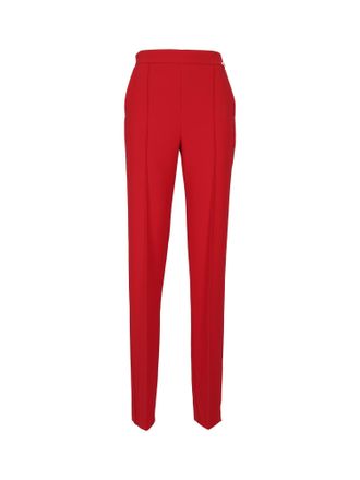 Elisabetta Franchi Tailored Slim-Fit Straight-Leg Pants With High Waist