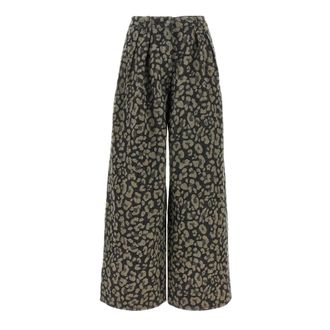 Alanui Seattle Jungle Wide Leg Denim Pants - Dames - Loose Fit Jeans - Veelkleurig - W25 - Denim - Jeans