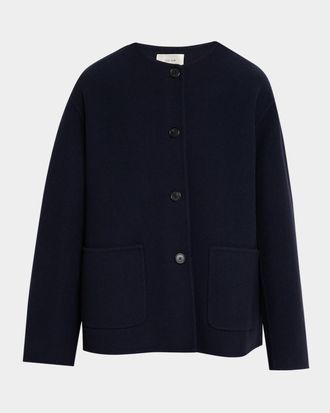 The Row Quintus Wool-Cashmere Single-Breasted Jacket
