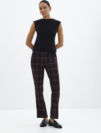 Hue Womens Dark check stretch legging