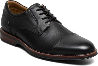 Florsheim Traveler Cap Toe Derby in Black at Nordstrom, Size 10.5