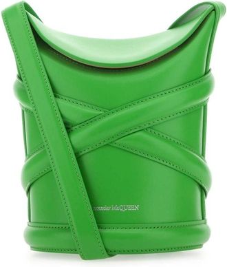 Alexander McQueen Grass Green The Curve Bucket Hat