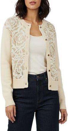 Saachi Flora Sketch Cardigan in Ivory at Nordstrom Rack