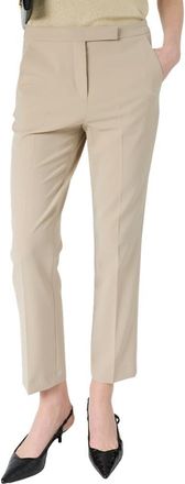 Gerard Darel Alya Tailored Mid Rise Pants in Beige at Nordstrom, Size 10