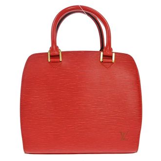 Louis Vuitton Pont Neuf Epi Leather Red Leather Handbag (Pre-Owned)