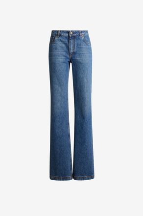Etro Bootcut-Jeans aus Baumwolle mit besticktem Logo