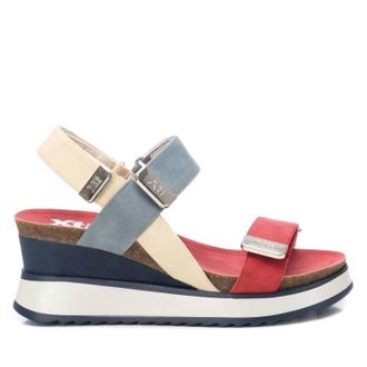 Xti Womens Wedge Sandal In Navy