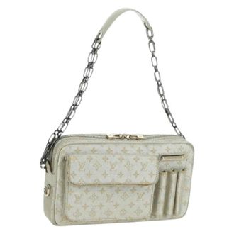 Louis Vuitton Pre-owned Shoulder Bags, female, Gray, Size: ONE SIZE Pre-owned Vintage Monogram Canvas Shoulder Bag