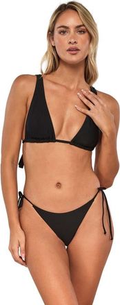 Swim Systems Mila Triangle Bikini Swimsuit Top in Black at Nordstrom, Size Xx-Large