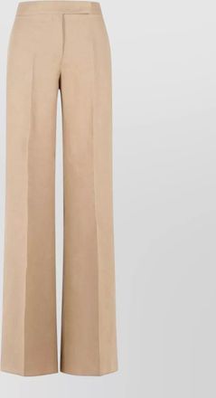 Max Mara regular fit linen trousers front crease