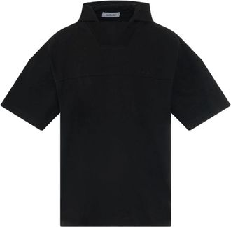 AMBUSH Sweatshirt met korte mouwen en trekkoord capuchon - Heren - Hoodies - Zwart - S - Katoen - Hoodies & sweatvesten