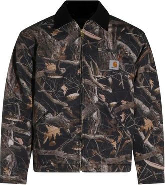 Carhartt Work in Progress OG Detroit Jacket - Heren - Zomerjassen - Bruin - L - Katoen - Jassen