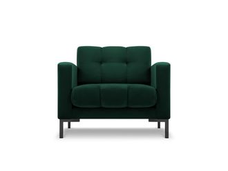 MICADONI Sill&oacute;n de terciopelo verde botella