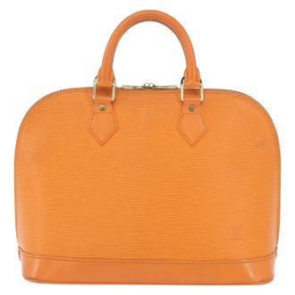 Louis Vuitton Vintage Alma Epi Leather Orange Leather Handbag (Pre-Owned)