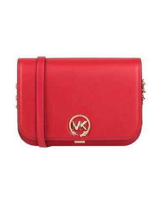 Michael kors red leather sold satchel. 14x12x4 in