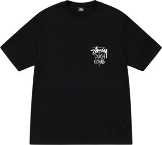 St&uuml;ssy Tops, Heren, Zwart, M, Katoen, Oversized Tee