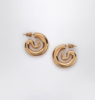 Panconesi Serpent Hoops Extra Small Earrings In Gold Tone