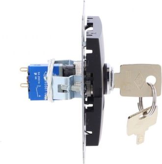 OEM Interruptor De Llave Unipolar Simon 54 (m&oacute;dulo) 2 Posiciones 0-i Contacto Normalmente Abierto 5a 250v Extracci&oacute;n De Llave En Cualquier Posici&oacute;n Negro 