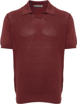 Corneliani cotton polo shirt - men - Cotton - 56 - Red