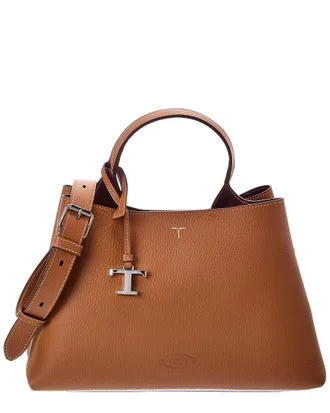 Tod's Tods T Lock Small Leather Tote