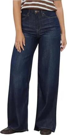 Lee Jeans, Dames, Blauw, W28, Denim, Stella Wide Jeans
