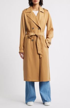 Cloth & Stone Trench Coat in Golden Camel at Nordstrom, Size X-Small