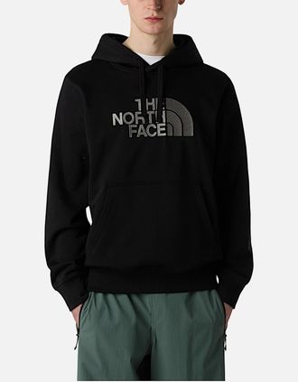 The North Face Mens The North Face Mens Drew Peak Hoodie Pullover Hooded Tops - Black - Size: 40