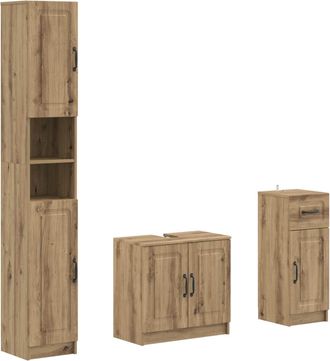 vidaXL Juego De Armarios De Ba&ntilde;o De 3 Piezas Utrecht Vidaxl