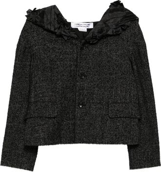 Comme Des Garçons ruffled jacket - Black