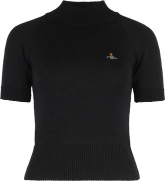 Vivienne Westwood Kort mouw jurk Bea - Dames - Coltruien - Zwart - S - Wol - Truien & Vesten
