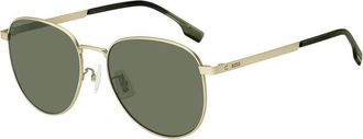 HUGO BOSS BOSS 1536/F/S 0AOZ QT Matte Gold/Green