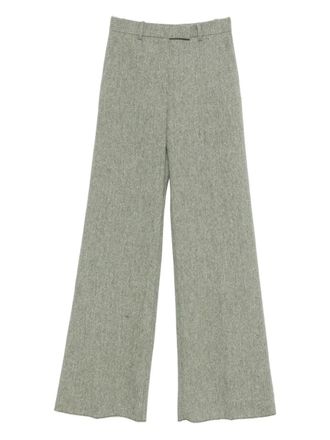 Valentino Garavani pressed crease trousers - Green