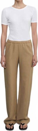 Enza Costa Pointelle Essential Short Sleeve Tee In White