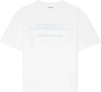 Études Studio Tops, Heren, Wit, L, Katoen, AW Quote Katoenen T-Shirt