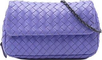 Bottega Veneta Pre-owned Bottega Veneta Mini Nappa Intrecciato Expandable Chain Flap Crossbody Ladies T2W9FF8V497AC5EM