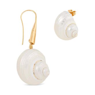Forte_Forte Seashell Earrings - female - Forte Forte - Earrings - Yellow - ONE SIZE - Accessories