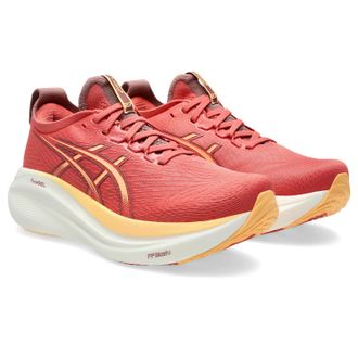 Asics Laufschuh ASICS GEL-NIMBUS 27, Damen, Gr. 37,5, orange (schwarz pink clay, orange glow), Textil, Schuhe Laufschuh