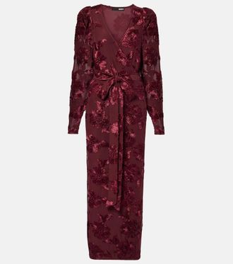 Rotate Mesh midi dress