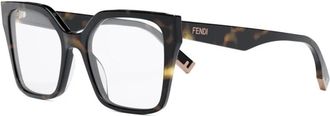 Fendi Way Optisch Montuur - unisex - Brillen - Bruin - 52 MM - Accessoires