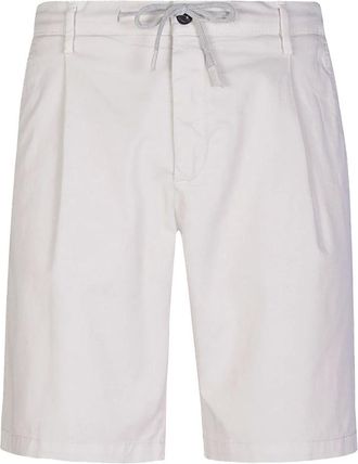 Eleventy Korte Broeken, Heren, Wit, W31, Katoen, Cotton Jogger Bermuda Shorts